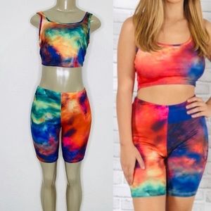 Tye-Dye Matching Set [Sunset Colors]